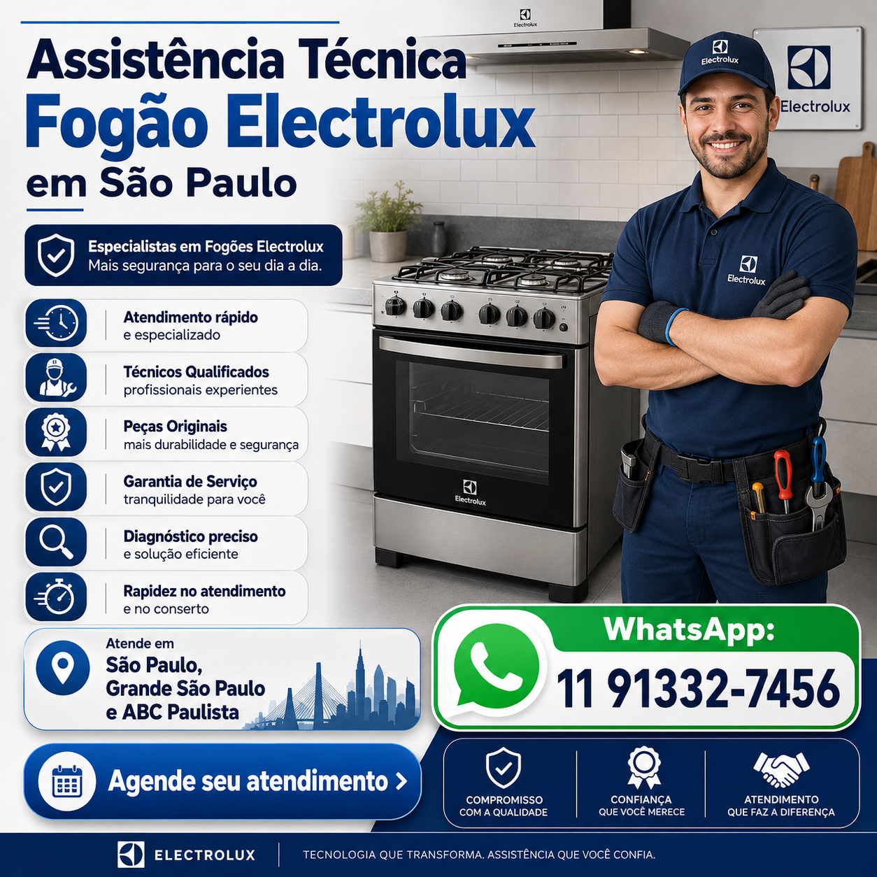 Assistência Técnica Fogão Electrolux